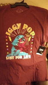 IGGY POP LUST FOR LIFE GRAPHIC TEE NEW- Size Large Free Shipping - Picture 1 of 5