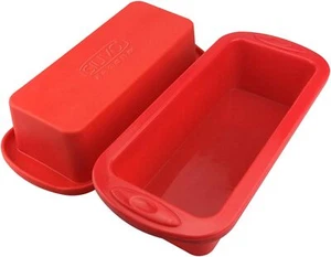 Silicone Bread Pans (2 Pack) - Nonstick, 8.9x3.7x2.5" - Picture 1 of 8
