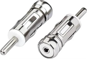 Connettore Adattatore Antenna DIN ISO autoradio stereo spinotto jack cavo GBC - Foto 1 di 1