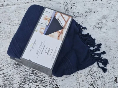 Threshold Table Throw Quality & Design Blue Cotton Certified Size 50X50 inches - Image 1 of 4