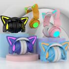 Universal Luminous Cat Ear Wireless Bluetooth Headsets Over the Ear Stereo