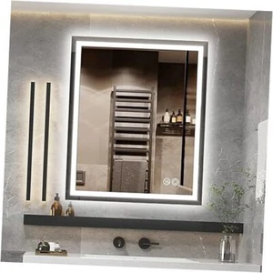 36x28 Led Bathroom Mirror,Front Lighted Backlit Vanity Mirror with 36"L x 28"W - Picture 1 of 7