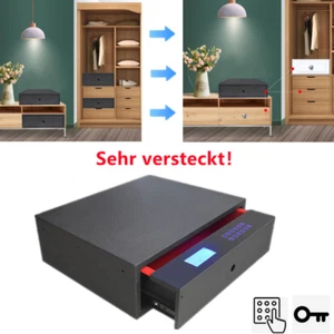 Waffenschrank Tresor Schubladentresor Unterbett Elektronikschloss mit Bildschirm - Bild 1 von 12