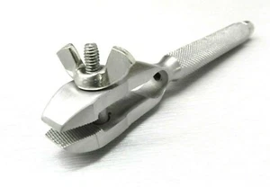 Hand Vise Clamp Hand Held Tool Universal Work Holder Narrow Jaws Hollow Handle - Picture 1 of 8