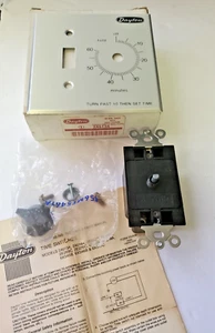 Dayton 2A513A  60 Min. Timer With Hold Feature ( Toggle Switch Wall Plate) - Picture 1 of 10