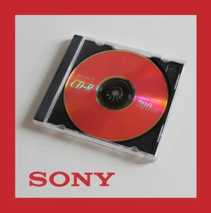 SONY CD-R Color Mix RED 🔴 CDQ-74NX1 74 min - 650 MB 16x (Rosso CD 90 Recordable - Zdjęcie 1 z 1