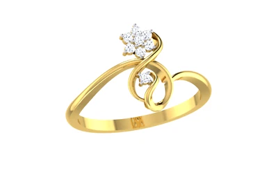 New Light Weight Designer Rings Lab Grown Diamonds F VS Everyday Trends For Her - Image 1 of 4