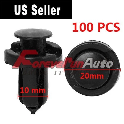 100 Pcs Bumper Hood Fender Splash Guard Retainer Clips Fasteners For Honda Acura - Image 1 of 1