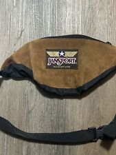 Vintage Jansport Adventure Fanny Pack Brown Suede Leather See Pics