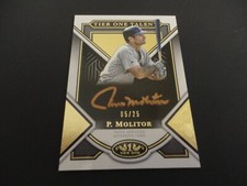 2023 Topps Tier One Paul Molitor Bronze Ink Auto 5/25 Minnesota Twins HOF