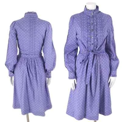1970s LAURA ASHLEY Wales prairie dress sz M vintage calico cotton cottage core  - Image 1 of 4