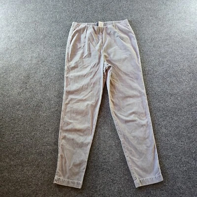 Oska Pants Women Size 2 Gray Needlecord Taper Pull On Elastic Waist Capsule Luxe - Image 1 of 4