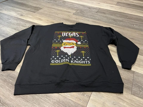 NHL Vegas Golden Knights Hanes Christmas Sweatshirt  NEW XXL Cover