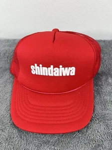 SHINDAIWA Red Vintage 80’s 90’s Mesh Foam Trucker Snapback Hat Cap Youngan - Picture 1 of 7