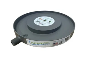 15.5" Black Drain Away Drain Tray -Your Container Garden Solution! Deck Drainage - Picture 1 of 6