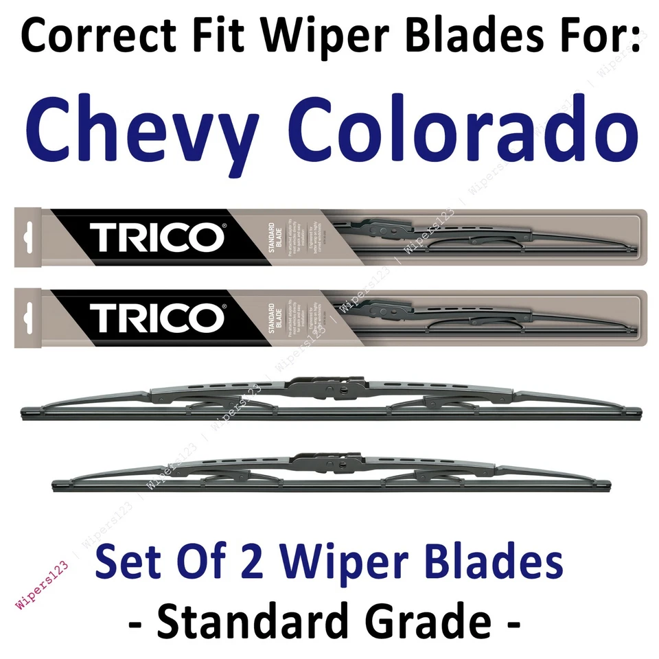 Wiper Blades 2pk Standard - fit 2004-2012 Chevy Chevrolet Colorado - 30221/190 - Image 1 of 1