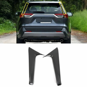 For Toyota Rav4 2019-2023 Carbon Fiber Look Rear Trunk Window Pillar Covers Trim - Bild 1 von 6