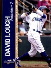 2013 Omaha Storm Chasers Brandt #1 David Lough Clinton Ohio OH Baseball Card