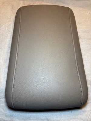 2003-2006 Ford Expedition console central apoio de braço capa de couro bege fabricante de equipamento original - Imagem 1 de 4