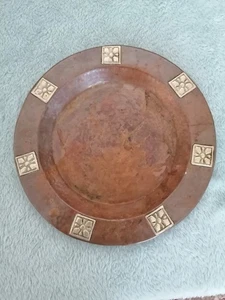 Copper & Brass, Arts  & Crafts Style Plate/tray. - Picture 1 of 4