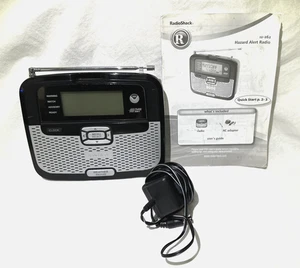 Radio Shack NOAA Hazard Alert Weather 12-262 Radio Clock, Cord Handbk, Free Ship - Bild 1 von 20