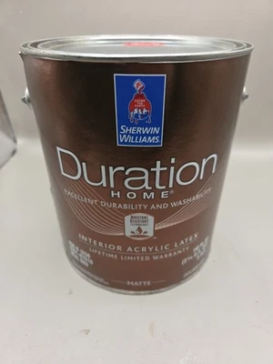 Interior Sherwin Williams Duration de 1 galón color mate rojo real Foto 1 de 3