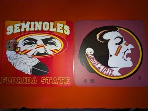 Lot of 2 Different Florida State Seminoles College Football Computer Mouse Pads - Picture 1 of 4