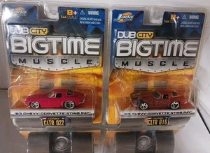 2005 Jada Dub City Bigtime Muscle - 2 Car Set - '63 Chevy Corvette Stingray - Bild 1 von 17