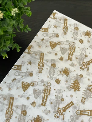 NUTCRACKER DANCE Design Tissue Paper Sheets Choose Size & Package Amount - Image 1 of 4