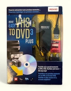 Roxio Convertitore da VHS a DVD3 Plus Trasferimento Home Video a DVD. NUOVO - Foto 1 di 5