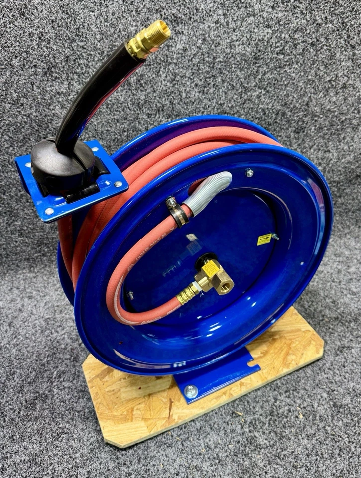 COXREELS P-LP-350-RH-BXB Spring Return Hose Reel 3/8" MNPT 50 ft