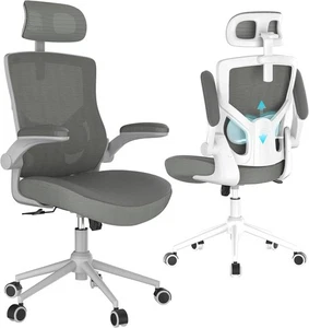Home Office Stuhl, ergonomischer bequemer Schreibtischstuhl, Computerstuhl mit hoher Rückenlehne - Bild 1 von 9