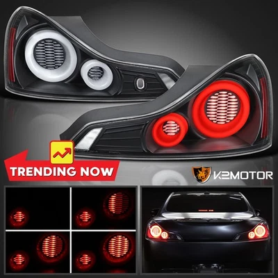 Fits 2008-2013 Infiniti G37 14-15 Q60 Coupe LED Tail Lights Sequential Lamps Foto 1 de 4