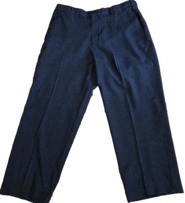 LL Bean Comfort Waist Men's Size 36  Slacks Black Adjustable Waist Flat Front - Image 1 of 3