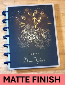 Matt Happy New Year Holiday Vorder- & Rückseite Set 4 Verwendung mit Mini Happy Planer ~ - Bild 1 von 7