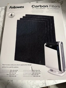 Fellowes 9324101 10.12" x 13.18" Carbon Filter for 190/200/DX55 (4/Pack) New - Picture 1 of 3