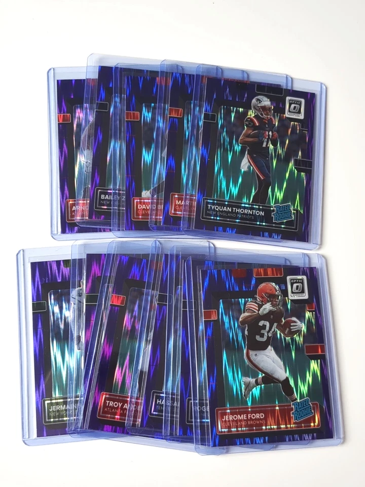 Panini Donruss Optic 2022 Rated Rookie Purple Shock Prizm NFL Choose From List - Image 1 of 1