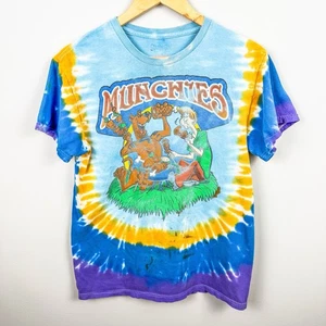 Vintage Scooby Doo T-Shirt Size Small Tie Dye Munchies Stoner Hippie Hipster - Picture 1 of 3