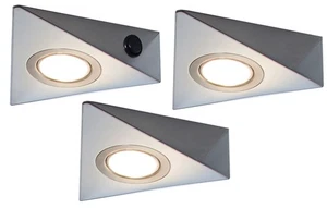 LED Unterbauleuchte Küche 3x3 W Küchenleuchte warmweiß Leuchtenset Rokky *548828 - Bild 1 von 3