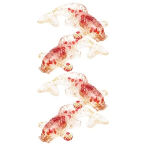  4 Stück Kristall Fisch Figur zartes Fisch Dekor Kristall Statue Exquisit Fisch - Bild 1 von 12