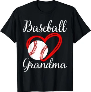 Baseball Grandma Women Family Matching Cute Baseball Grandma T-Shirt Hoodie - Picture 1 of 17