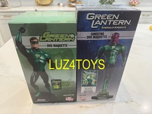 2x Maquetas DVD DC Direct Green Lantern First Flight y Sinestro Emerald Knights - Imagen 1 de 5
