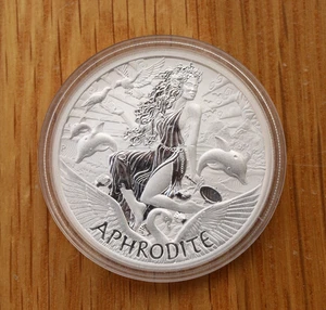 Moneda de plata fina .999 Afrodita 2022 1 oz Tuvalu The Perth Mint - Imagen 1 de 4