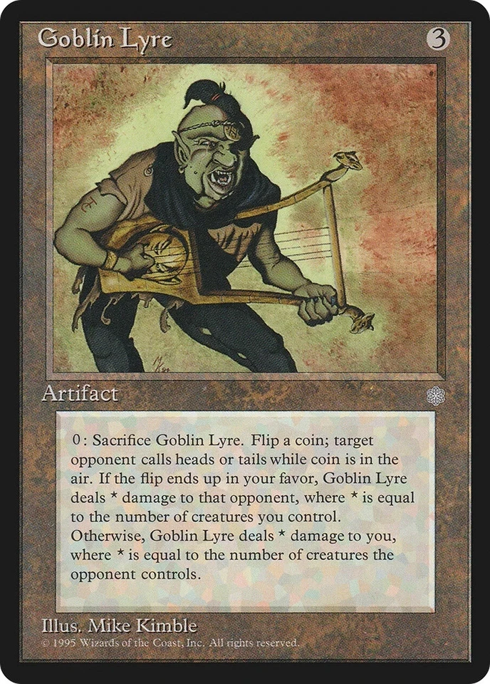 MAGIC THE GATHERING ICE AGE ARTIFACT GOBLIN LYRE - Image 1 of 1