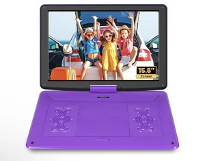17.9" Portable DVD Player With 15.6" Large Swivel Screen Rechargeable USB Player - Picture 1 of 7