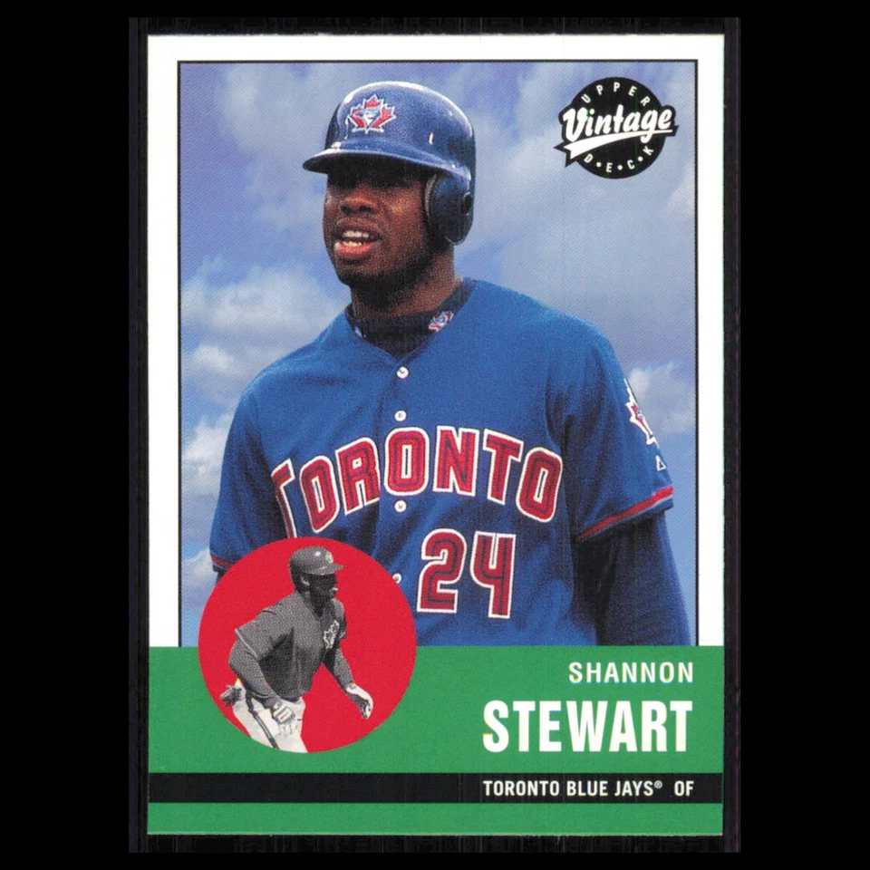 Shannon Stewart #27 2001 Upper Deck Vintage Toronto Blue Jays Baseball Card MLB - Image 1 of 3