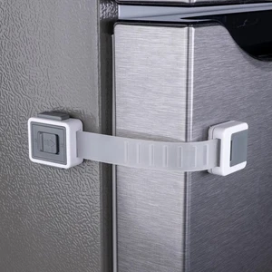 2-Pack Child Proof Fridge Lock with Adhesive - Adjustable Baby Proofing Strap... - Picture 1 of 6