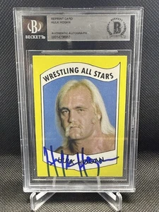 1982 Wrestling All-Stars Serie A Reimpresión Hulk Hogan #2 RC Firmado BGS AUTO GOAT - Imagen 1 de 3