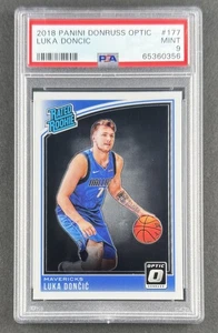 Luka Doncic 2018 Panini Donruss Optic Rated Rookie #177 PSA 9 MINT - Mavericks - Picture 1 of 2