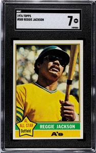 SGC 7 - 1976 Topps #500 Reggie Jackson ALL-STAR Oakland A's HOF - Picture 1 of 2